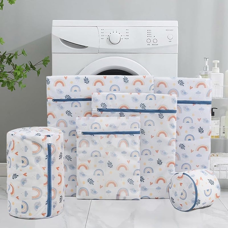 كيس منظف الغسيل الشبكي المصنوع من البوليستر السميك لحماية الملابس مزود بسحاب اللون ب - Image 4