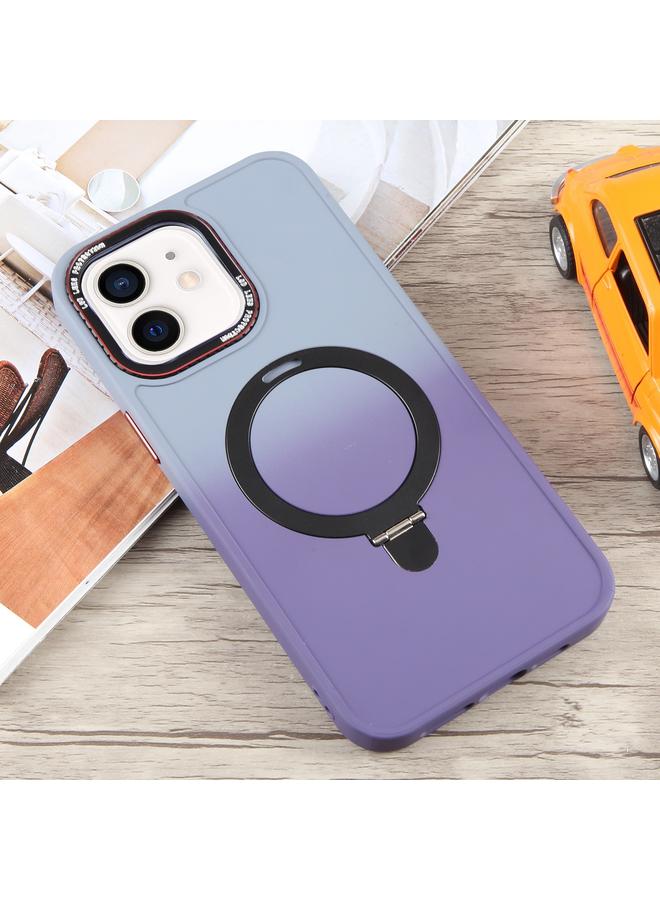 Zaboon Case For iPhone 12 Gradient MagSafe Holder Liquid TPU Hybrid PC Phone Case - Image 2