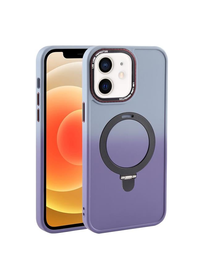 Zaboon Case For iPhone 12 Gradient MagSafe Holder Liquid TPU Hybrid PC Phone Case - Image 1