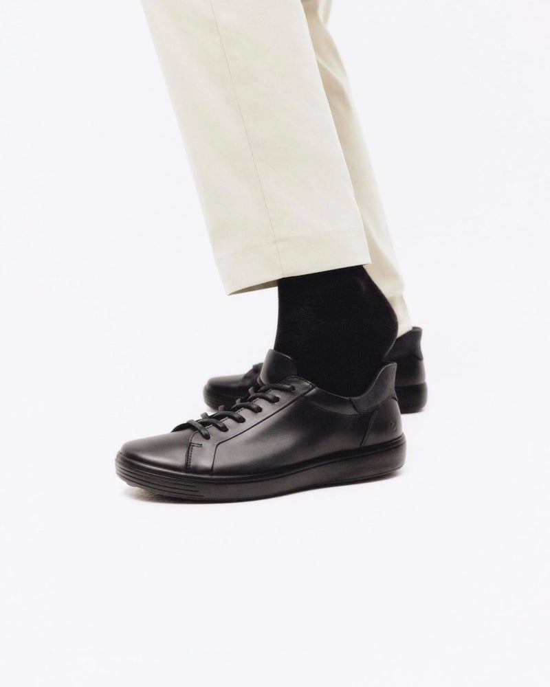 ECCO Men's Soft 7 Easy Slip Sneaker, BLACK/BLACK NUBUCK, 6-6.5 - Image 3