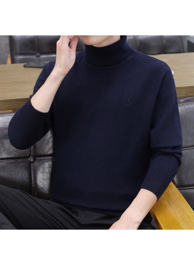 Fapai Casual Warm Turn-up Collar Wool Sweater - Image 3