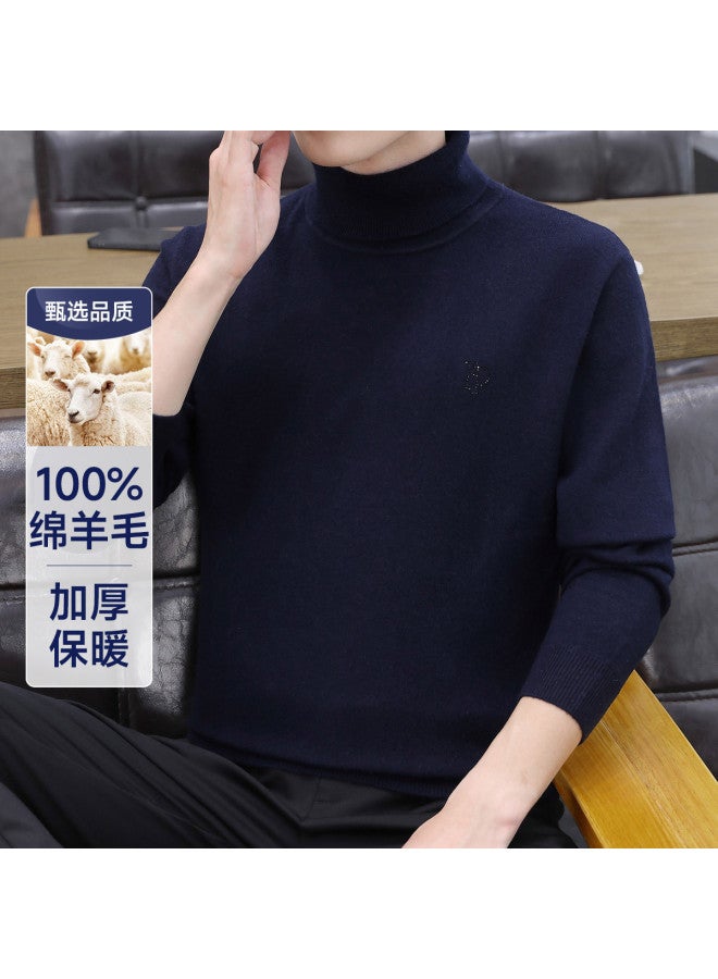 Fapai Casual Warm Turn-up Collar Wool Sweater - Image 2