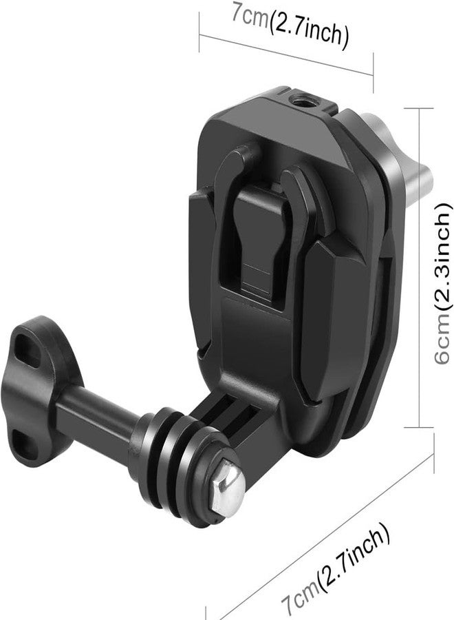 STELA Motorcycle Windshield Clip Mount Quick Release Clip Mount Compatible/Replacement for Go-Pro He-ro12 Black/DJI Osmo Action 4 - Image 3