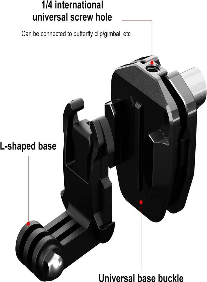 STELA Motorcycle Windshield Clip Mount Quick Release Clip Mount Compatible/Replacement for Go-Pro He-ro12 Black/DJI Osmo Action 4 - Image 5