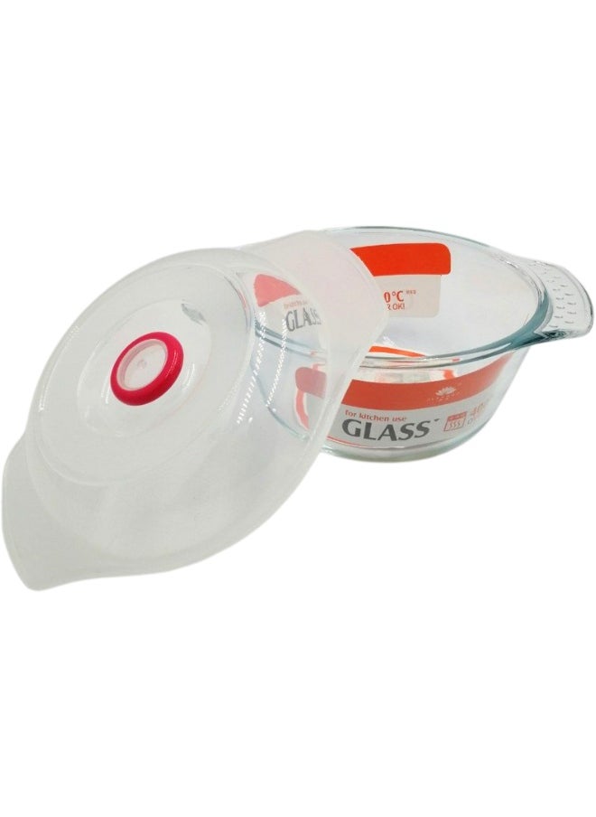 Heat Cooking Pot With Lid And Handle And Glass Frame | Thermal Pot | Withstand 400 Degrees | Transparent Shape & Cover