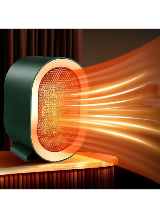 ORIONMAX 1200W Portable Electric Space Heater, Quiet PTC Ceramic Heater with 2 Heat Settings, Fast Heating, Tip-Over & Overheat Protection for Home, Office or Bedroom - Image 3