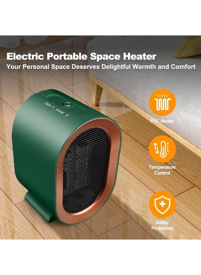 ORIONMAX 1200W Portable Electric Space Heater, Quiet PTC Ceramic Heater with 2 Heat Settings, Fast Heating, Tip-Over & Overheat Protection for Home, Office or Bedroom - Image 2