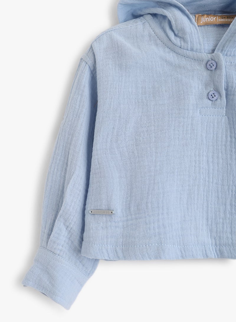Junior Baby Boys Long Sleeve Shirt - Image 2