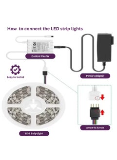 Levin Germany Smart RGB LED Strip Light-16 Million Colors, Music Sync, App & Remote Control, RGBW, Dimmable, Works with Alexa & Google Assistant, 2-Years Warranty  - Image 2