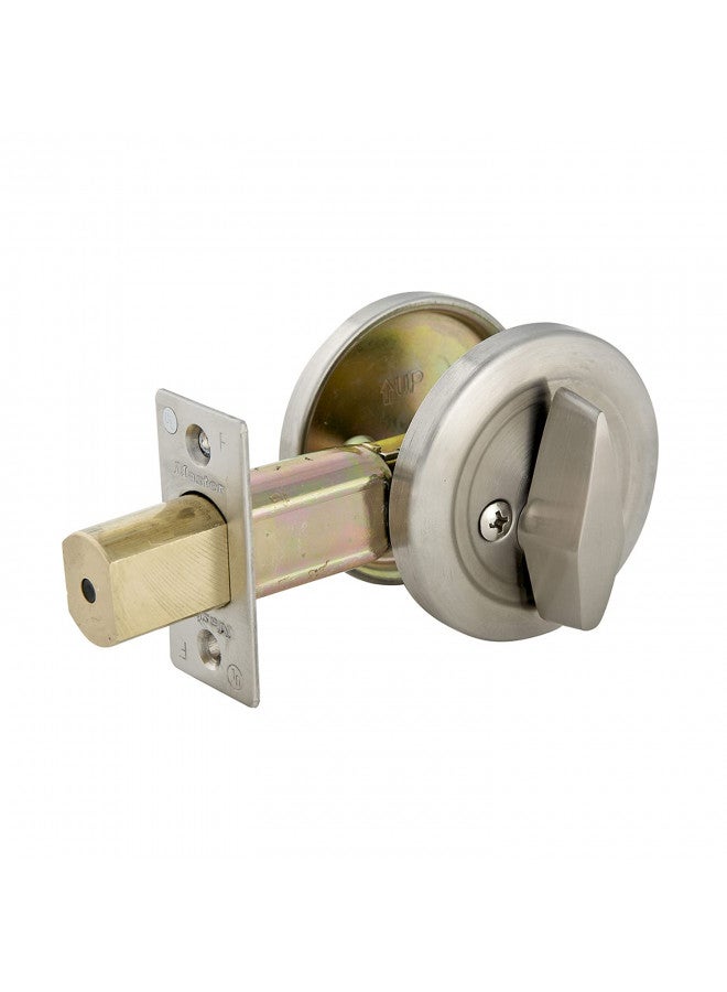 Master Lock DSC0532D Commercial One-Sided Cylinder Deadbolt, Satin Chrome - Image 1