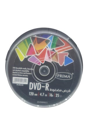 25 أقراص 16X DVD+R  سعة4.7 جيجابايت فارغة -120 دقيقة - view 2