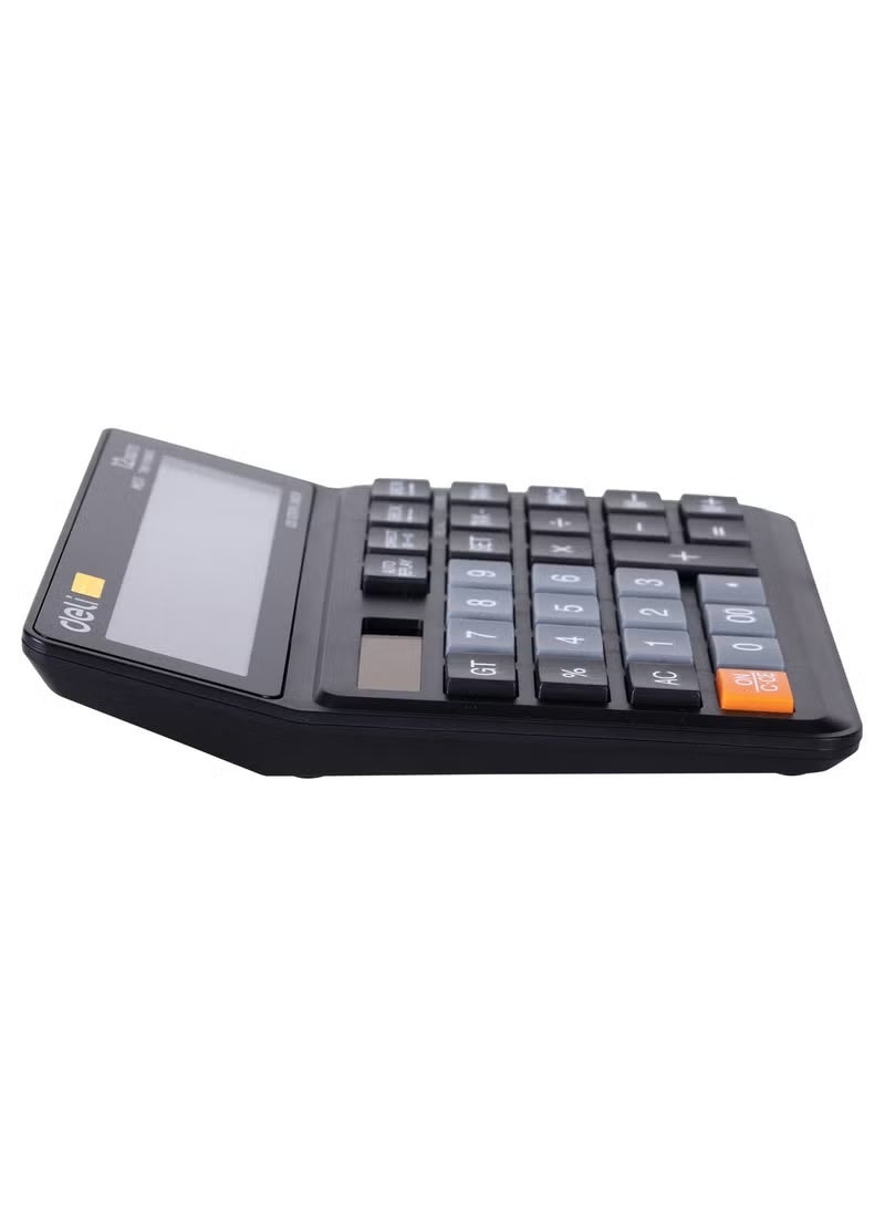 Deli EM01120 Calculator - Plastic 12 Digits - Black - Wide Panel - Image 4