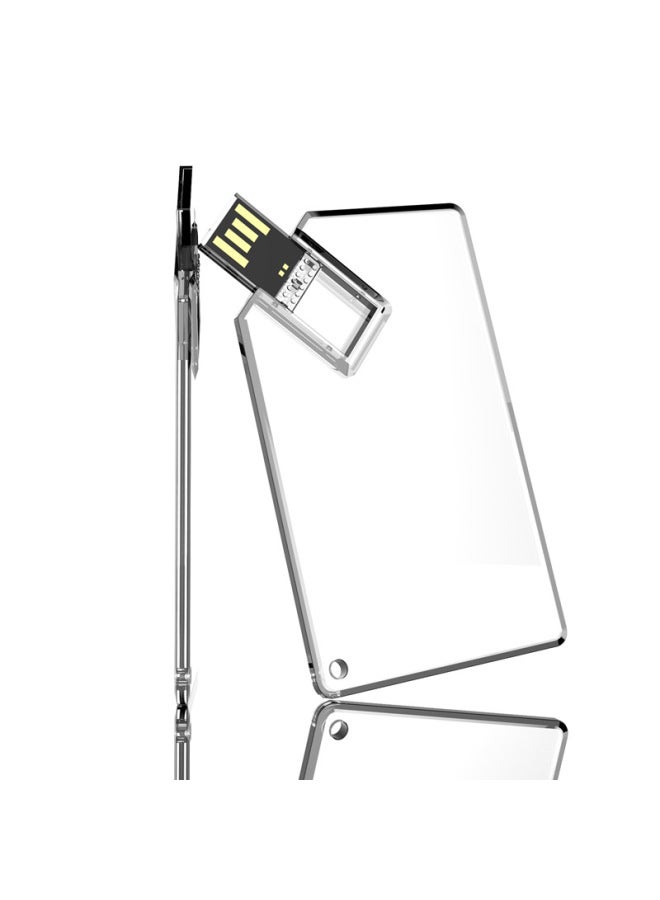 Transparent Card U Disk Business Gift Bidding Exhibition Business Card USB Flash Memory Creative High-speed U Disk-Color:USB2.0-Capacity:128GB - Image 5