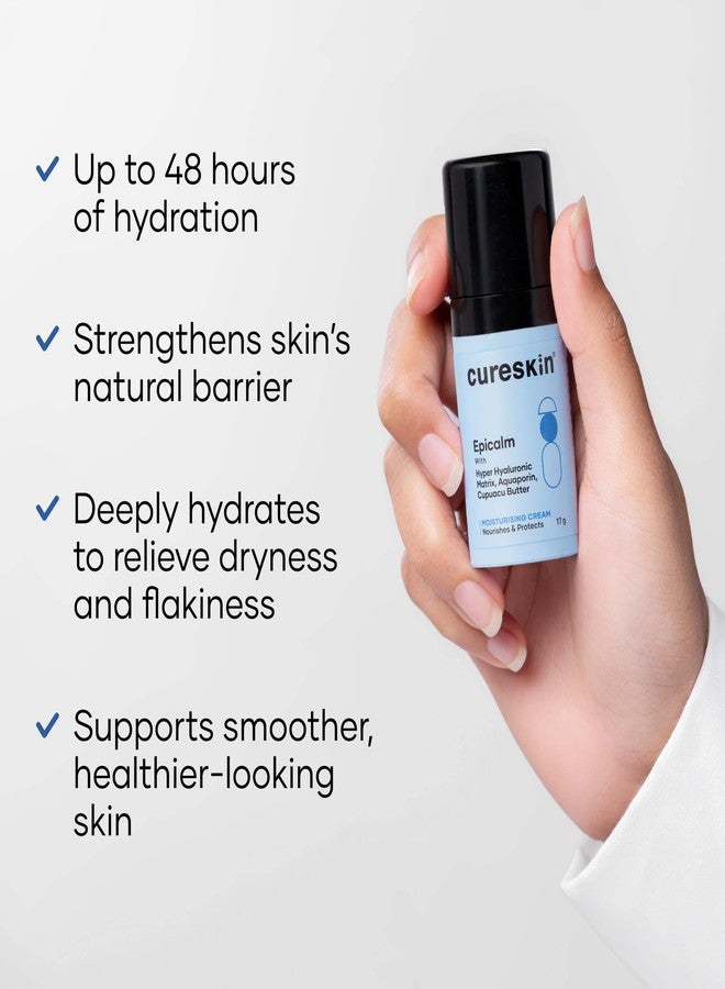 Cureskin Epicalm Moisturising Cream with Hyper Hyaluronic Matrix, Aquaporin and Cupuacu Butter, 17 g (Pack of 1) - Image 3