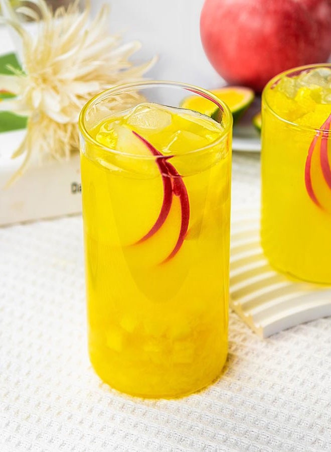 LUXU Drinking Gl 19 oz, Thin Highball Gl Set of 4,Clear Tall Glass Cups For Water, Juice, Beer, Drinks, and Cocktails and Mixed Drinks - Image 4