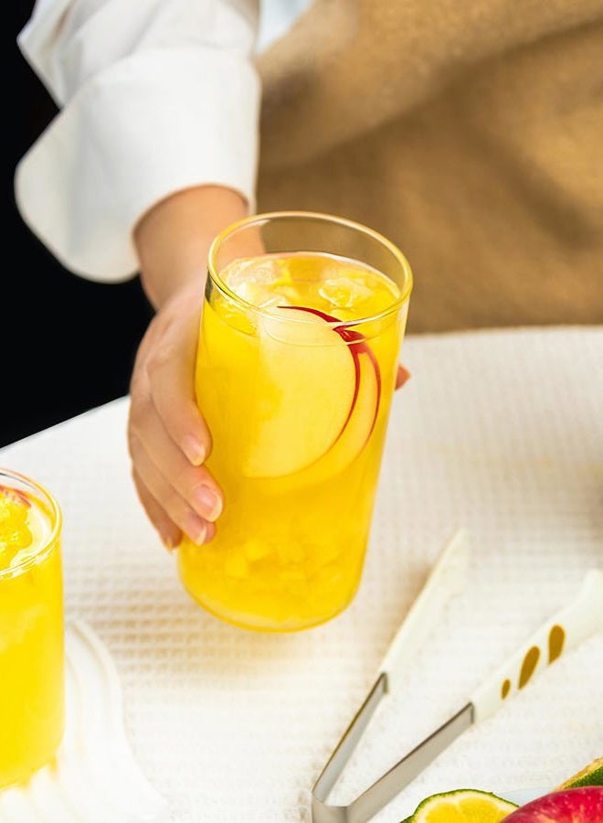 LUXU Drinking Gl 19 oz, Thin Highball Gl Set of 4,Clear Tall Glass Cups For Water, Juice, Beer, Drinks, and Cocktails and Mixed Drinks - Image 5