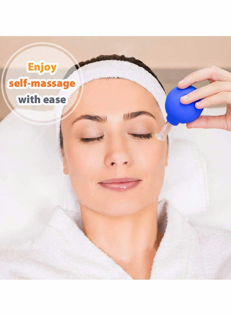 Zikra Face Cupping Therapy Sets Glass Facial Vacuum Suction Massage Cups for Wrinkles and Anti Cellulite, 4 Pack - Image 2