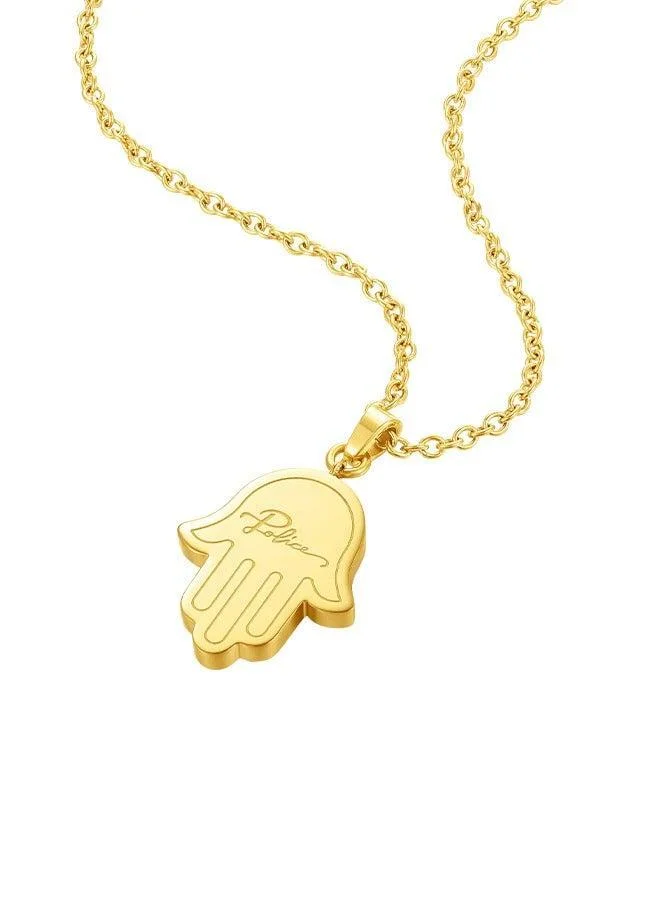 بوليس Vision Gold Plated Ladies Necklace With white and Aqua crystal 450+50MMPEJLN0003901