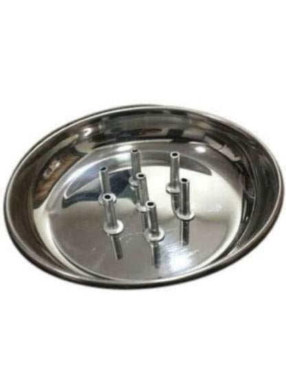 Pass Pass pass pass Silver Agarbatti Stand with Incense Holder 7 Stick  - Image 3