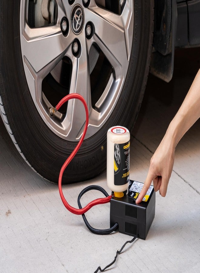 ايرمان طقم إصلاح الإطارات المثقوبة من AirMan - طقم ResQ 12V لإصلاح الإطارات باستخدام ضاغط هواء مع مانع تسرب مائي - Image 4