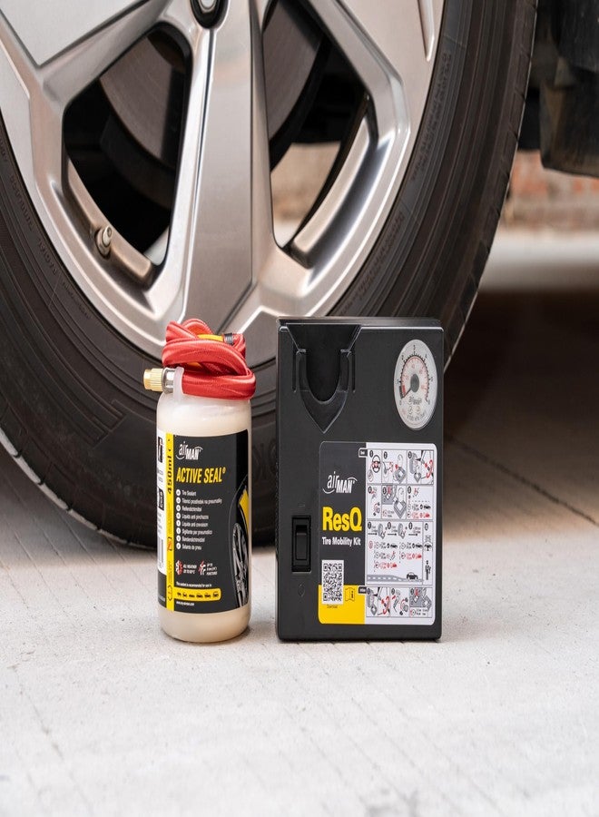 ايرمان طقم إصلاح الإطارات المثقوبة من AirMan - طقم ResQ 12V لإصلاح الإطارات باستخدام ضاغط هواء مع مانع تسرب مائي - Image 2
