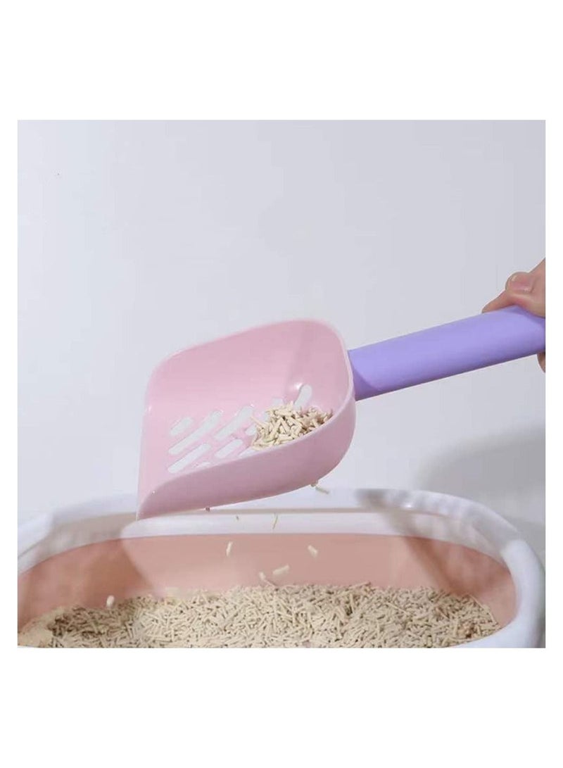 Meetion Cat Sand Shovel Non-stick Poop Shovel Garbage Scooper Poop Sieve Shovel Pet Shovel Pet Accessories Bracket Light Plastic - Image 1