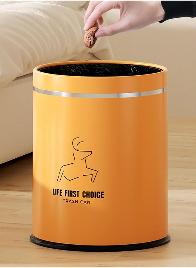 JCB CHIC Garbage Bin, Bathroom Wastebasket, Plastic Large capacity Trash Can, Living Room Kitchen Bathroom Round Waste Bin 16L  - Image 1