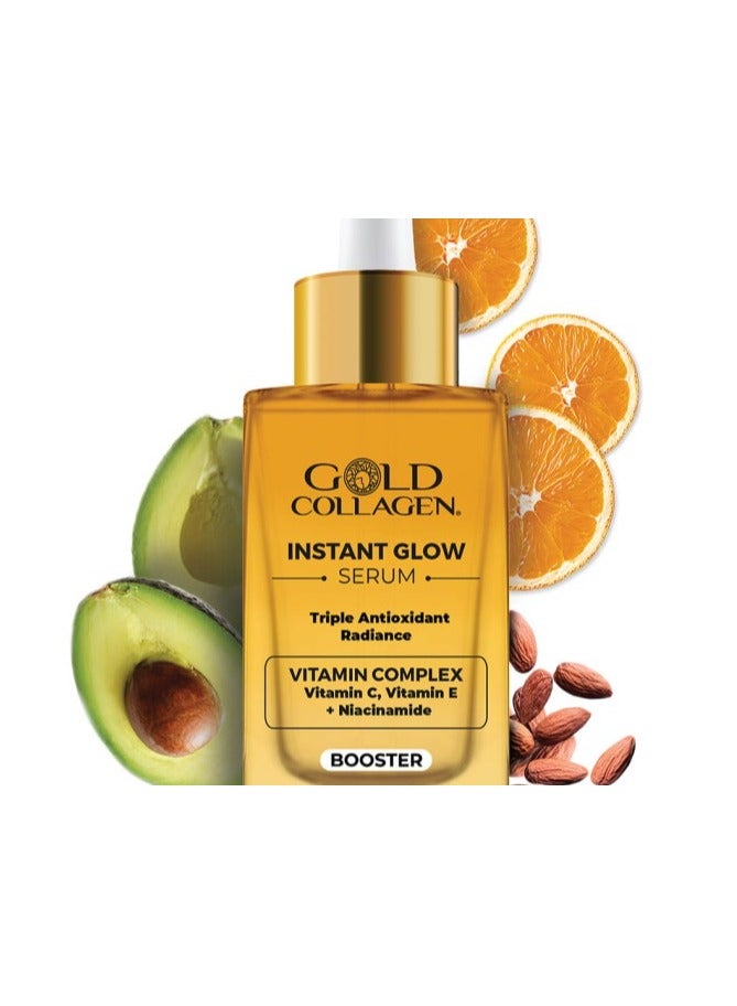جولد كولاجين سيروم الكولاجين الذهبي لتوهج فوري بمضادات الأكسدة الثلاثية والإشراقة 30 مل - Image 4