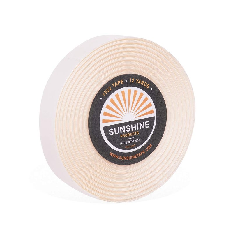 Sunshine Tape Gentle Daily Wear Hair System Tape Roll 1-7 Day Hold - 1/2" x 12yds - 1522 3M Wig Tape - Hypoallergenic, Gentle on Skin, No Residue doublesided tape for Wigs, Toupees, and Human Hair Systems - Image 1