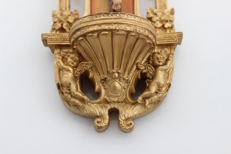 CB Solid Brass Crucifix Beautiful Jesus Wall Plaque Cross - Image 2