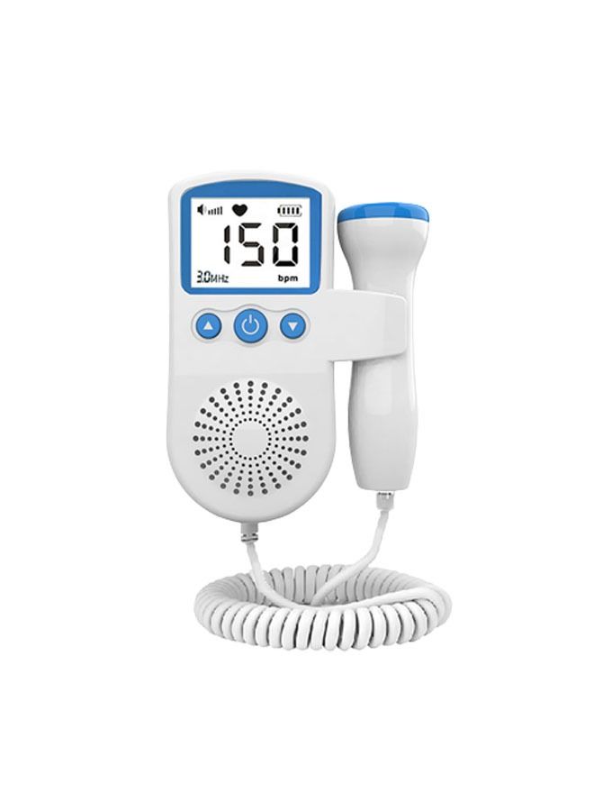 Portable Fetal Doppler Baby Heartbeat Detector Fetal Movement Stethoscope Pregnant Woman Home Inspection Instrument