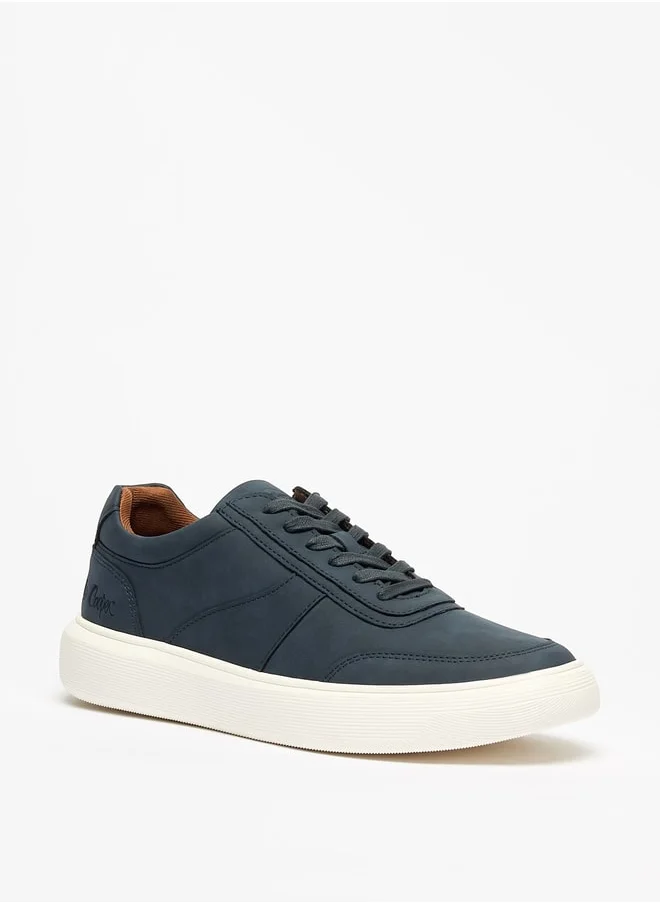 لي كوبر Men's Solid  Lace-Up Low Ankle Sneakers