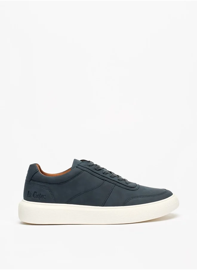 لي كوبر Men's Solid  Lace-Up Low Ankle Sneakers