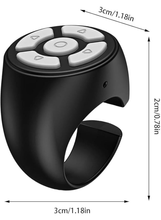 Rolling Bluetooth Remote Control, Fingertip Remote Control, Bluetooth Remote Control Tiktok Page Flipping Device, Selfie Video Recording Rolling Ring Clicker, Android Camera Shutter Remote Control Ios - Image 2