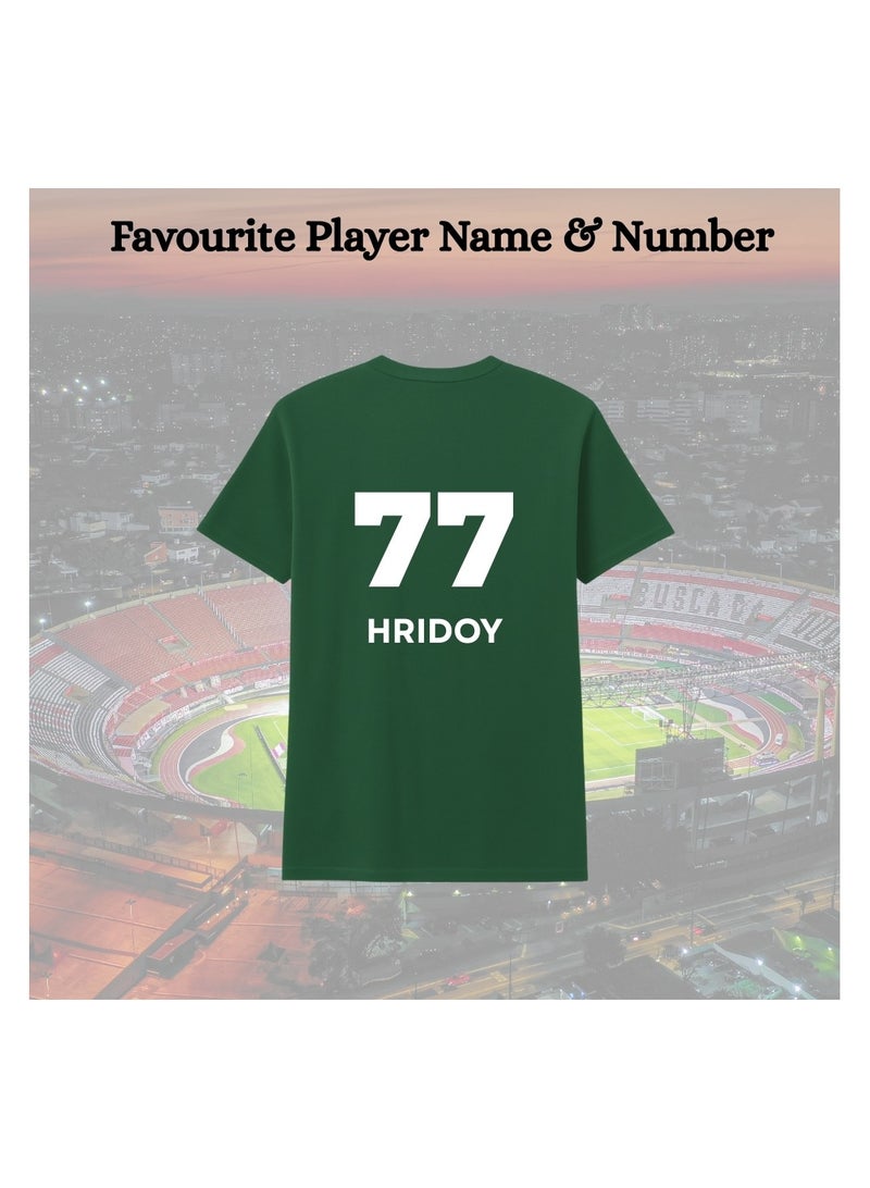 PRINTSHOP4ME Bangladesh Cricket Player Name Dry Fit T-Shirt For Men | Lightweight Half Sleeve Round Neck Jersey | Ideal For Sports,Training & Casual Wear - Image 2