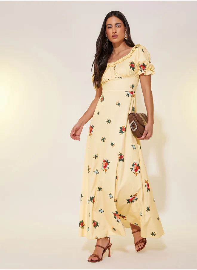 Take Two Floral Print Dress