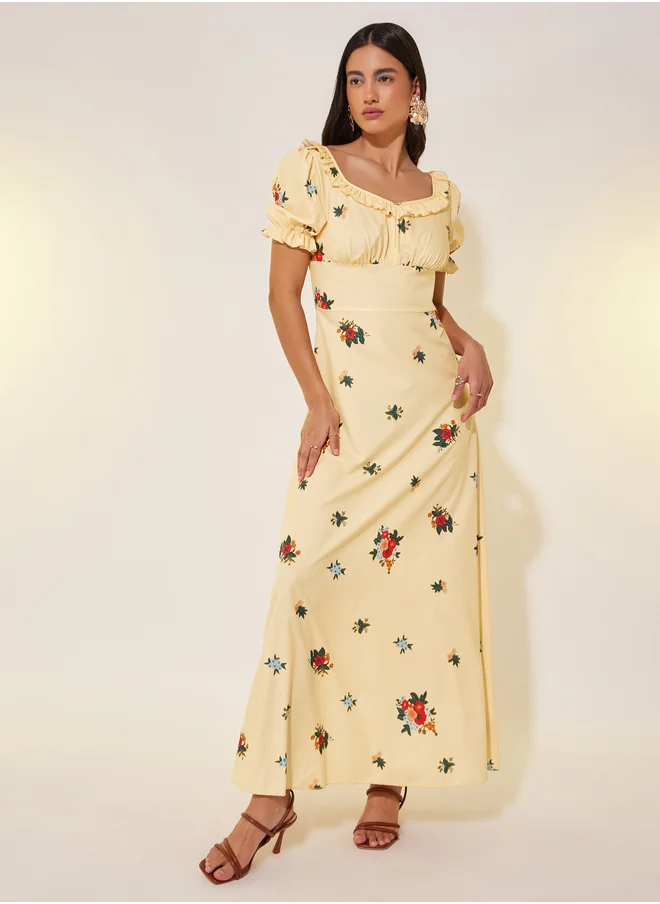 Take Two Floral Print Dress