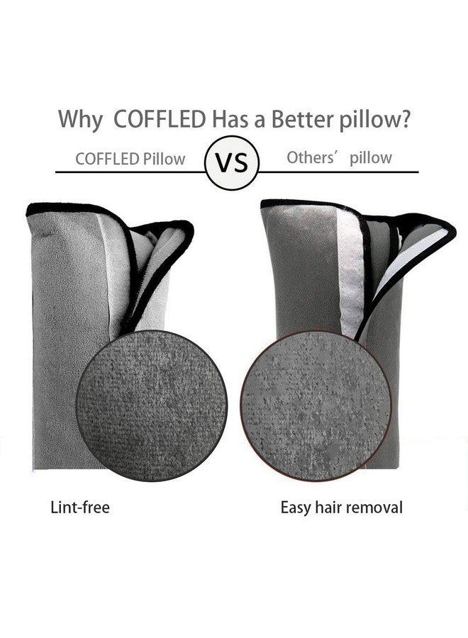 COFFLED Gray Seat Belt Pillow for Kids 2PC, Seatbelt Pillow for Child Travel, Seat Belt Pillow for Toddler Head Protector, Shoulder Pad for Car Safety Seatbelt, Car Sleeping Seat Belt Pillow Support - Image 5