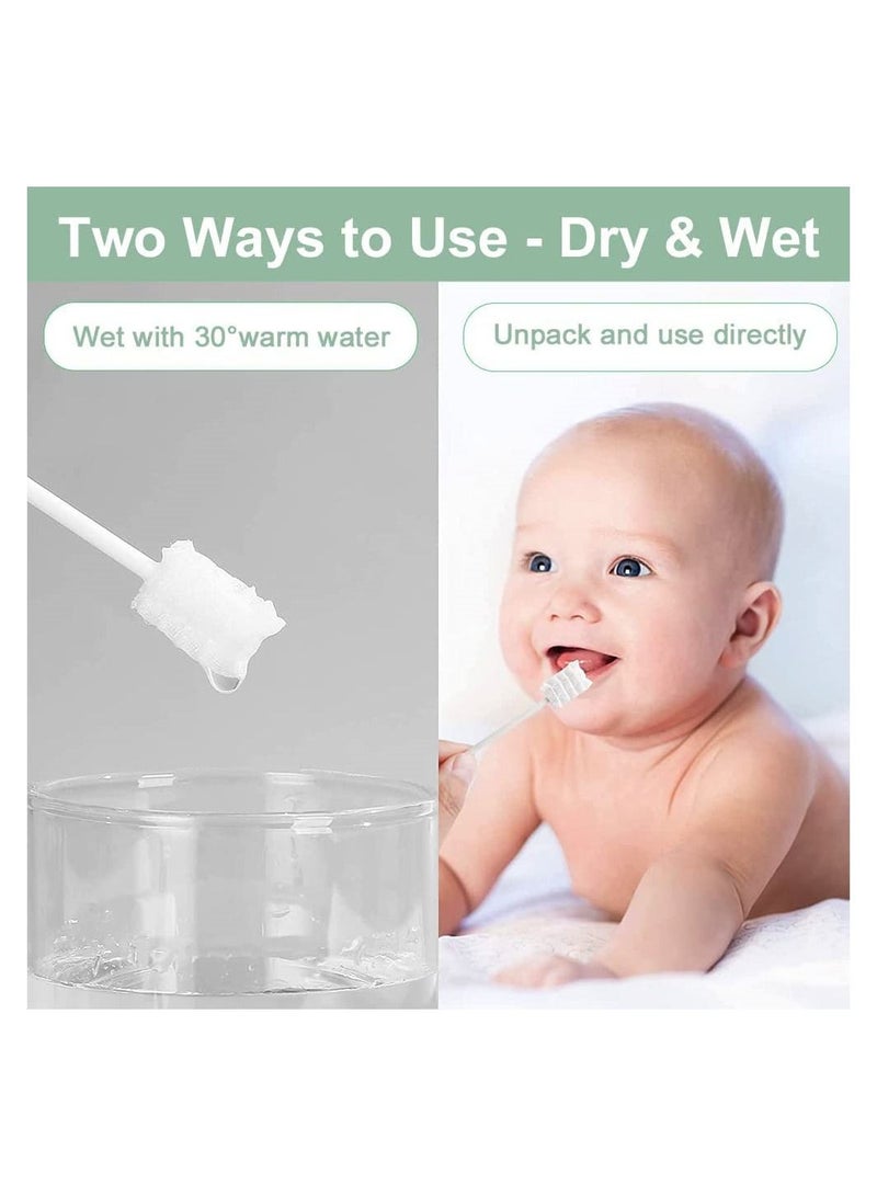 دي إم جي تك منظف الفم للأطفال الرضع ، لينة الرعاية الصحية عن طريق الفم للأطفال الرضع فرشاة الأسنان المتاح تنظيف الفم ، لينة الشاش فرشاة أسنان للأطفال حديثي الولادة تنظيف الفم عصا 0-36 أشهر العناية بالفم - Image 2