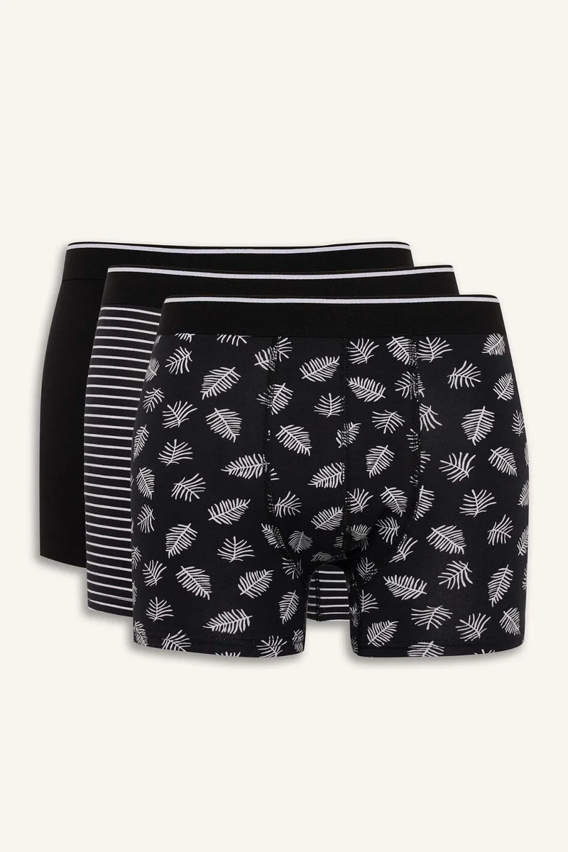 Defacto Regular Fit Striped 3 Piece Boxers