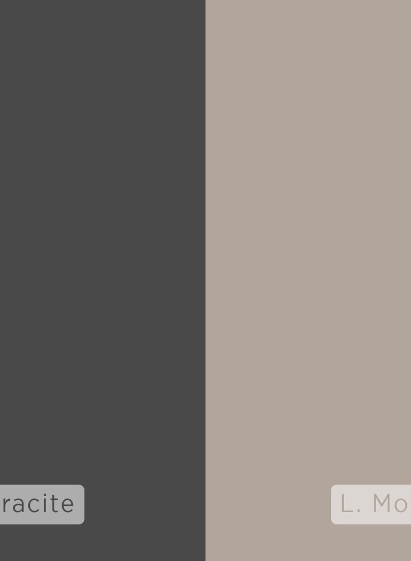 موراه هوم ديا كونسول تخزين متعدد الاستخدامات اللون أنثراسيت ولون موكا فاتح بارجل حديدية - Image 5