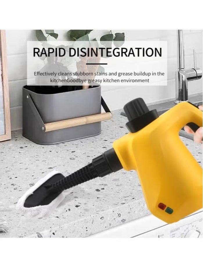 ET-LIFE Steam Cleaner, 1000W, High Temperature Kills 99.99% of Viruses & Bacteria, with 9pcs Accessory, for Kitchen Sofa Bathroom Car Window，3 Bar Steam Pressure, 250ml Capacity - Image 3