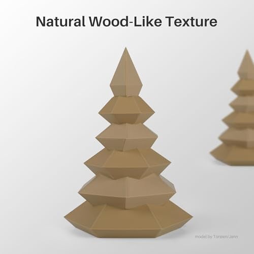 ELEGOO Wood PLA Filament 175mm 1KG Real Wood Fibers Filled 3D Printer Filament Dimensional Accuracy 002mm 1kg Spool22lbs Fits for Most FDM 3D Printers - Image 3