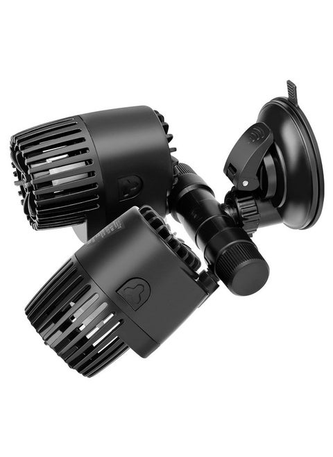 AQQA Aquarium Wave Maker,8W/12W/20W/25W Suction Cup Fish Tank Double Powerhead Pump，110V/60Hz Ultra Quiet Submersible Circulation Pump,360°+180°Adjustable For Freshwater Saltwater (12W 3170GPH)