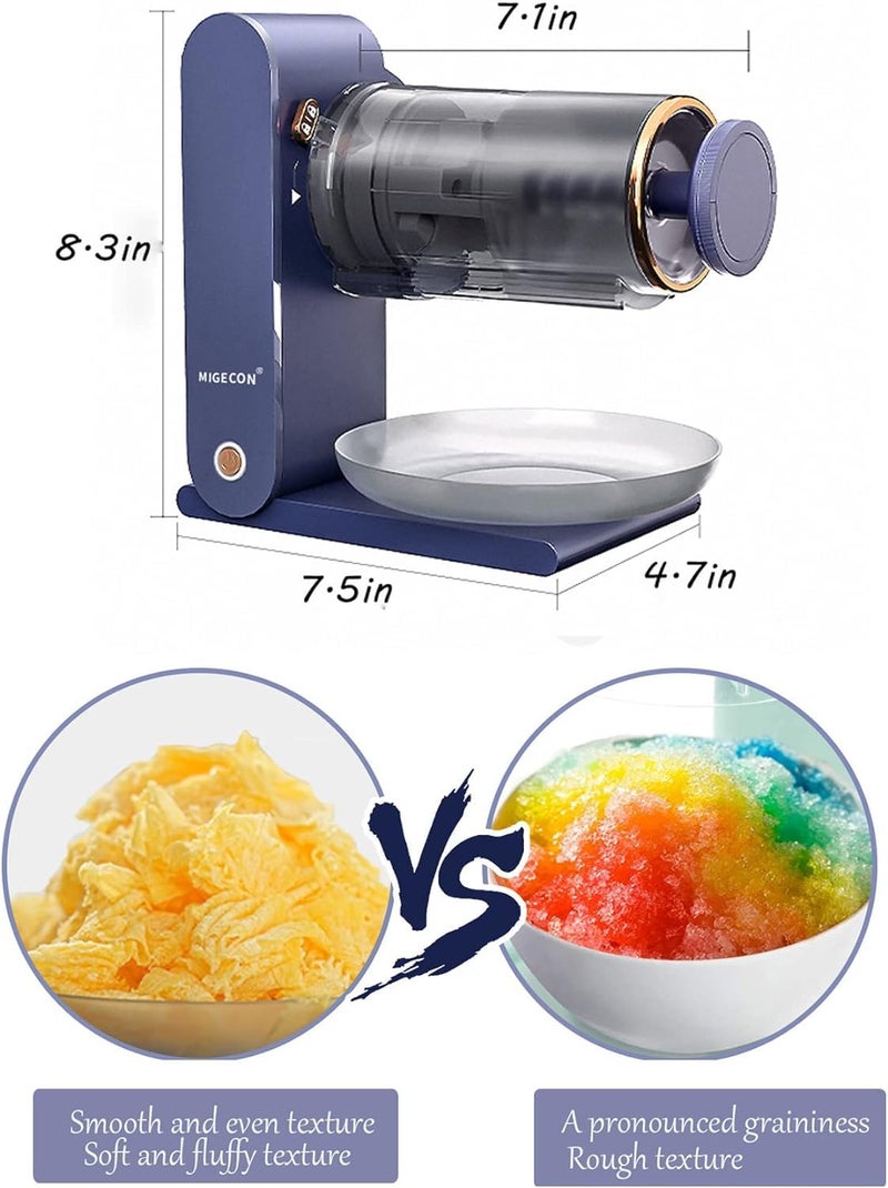TORIOX Small Electric Shaved Ice Crusher for Quick Slush Ice Machine Summer Electric Slush Machine Continuous Ice Shaved Ice Machine for Home, Outdoor and Commercial Use - Image 3