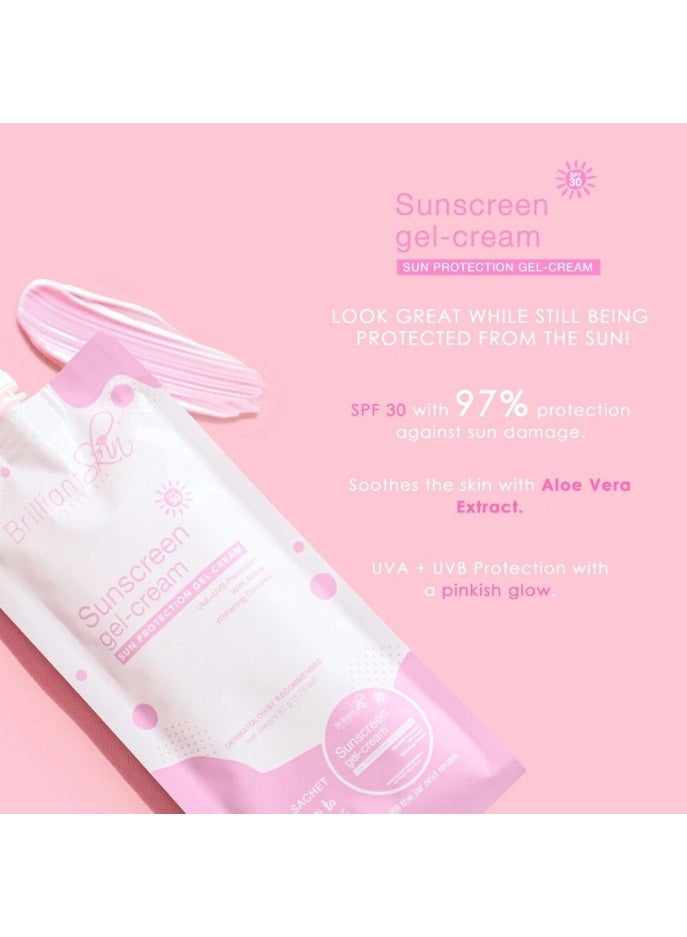 Brilliant Skin Sunscreen Gel-Cream 50g - UVA & UVB Protection - Lightweight Daily Sunscreen - Image 5