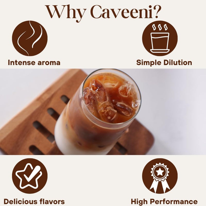 ENCO CAVEENI Vanilla Coffee Syrup - 25.4 oz Bottle for Flavoring Lattes, Iced Coffee, and Desserts - Image 4
