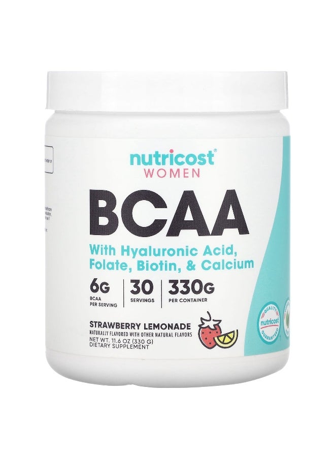 Nutricost Nutricost, Women, BCAA, Strawberry Lemonade, 11.6 oz (330 g)  - Image 1