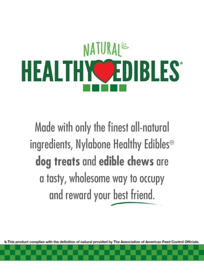 Nylabone Healthy Edibles Natural Dog Chews Long Lasting Ham, Bacon, & Venison Flavor Treats for Dogs, Medium (5 Count) - Image 5