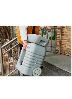 Albawadi Portable Camping Hand Wash Sink Foot Pump With 45L Water Tank Wheels Dispenser Adjustable Height Size  - Image 4